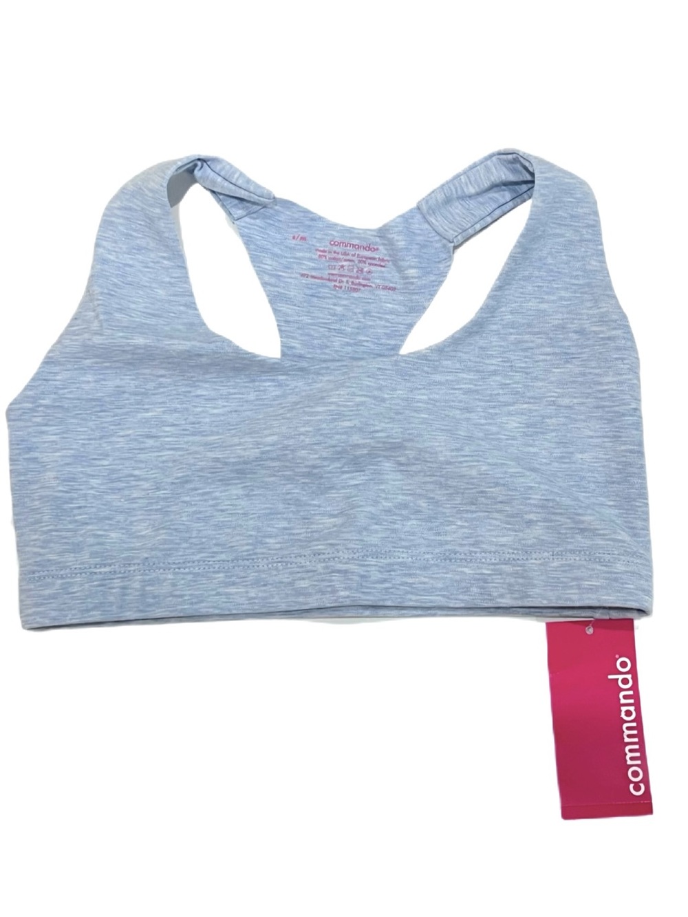 Commando Heather Cotton Racerback Bra - Picture 3 of 6